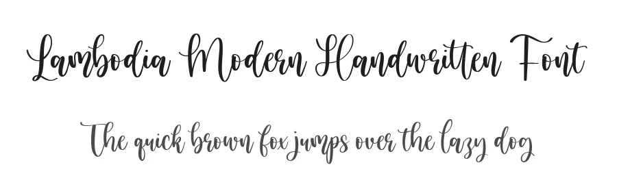 Lambodia Modern Handwritten Font by balpirick — Script Handwritten Font