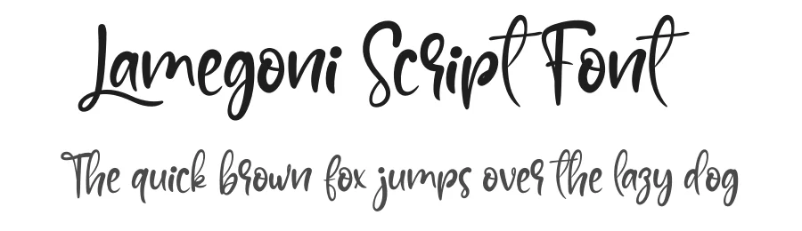 Lamegoni Script Font by andikastudio — Script Handwritten Font