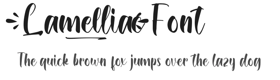 Lamelliac Font by CalligraphyFonts.net — Script Handwritten Font