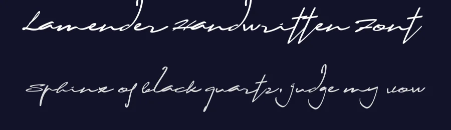 Lamender Handwritten Font by khaiuns — Script Handwritten Font — thumbnail 2