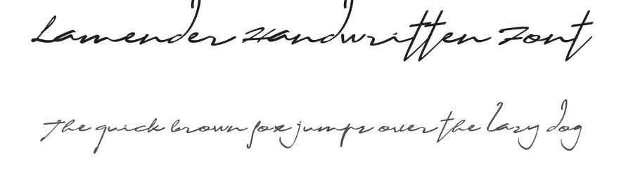 Lamender Handwritten Font by khaiuns — Script Handwritten Font