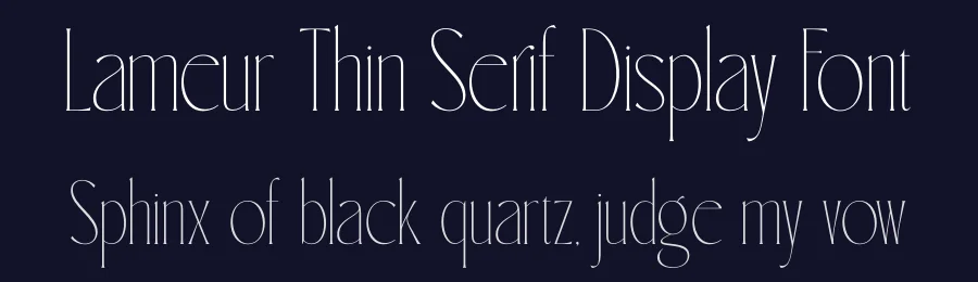 Lameur Thin Serif Display Font by hishand studio — Display Font — thumbnail 2