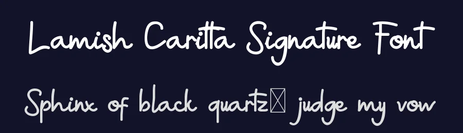 Lamish Caritta Signature Font by edricstudio — Script Handwritten Font — thumbnail 2