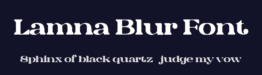 Lamna Blur Font by craftsupplyco — Display Font — thumbnail 2