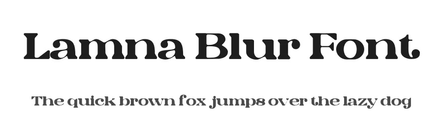Lamna Blur Font by craftsupplyco — Display Font