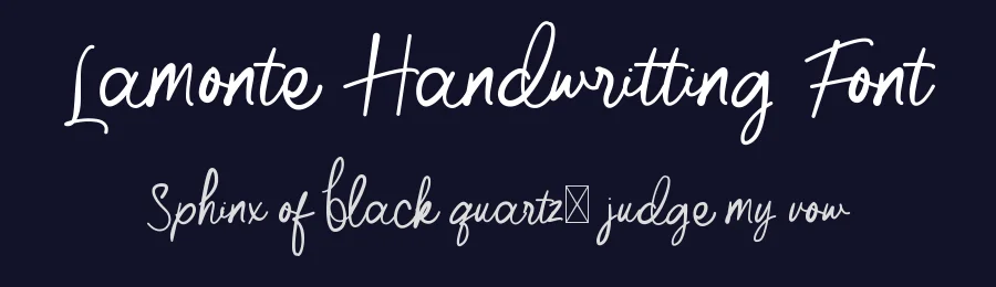 Lamonte Handwritting Font by wibisono2001 — Script Handwritten Font — thumbnail 2