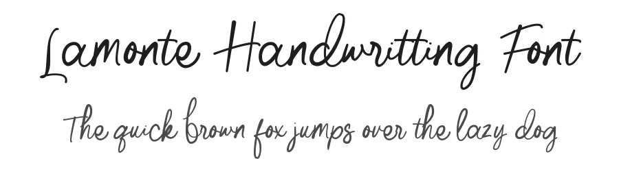 Lamonte Handwritting Font by wibisono2001 — Script Handwritten Font