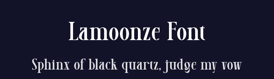 Lamoonze Font by rvandtype — Display Font — thumbnail 2