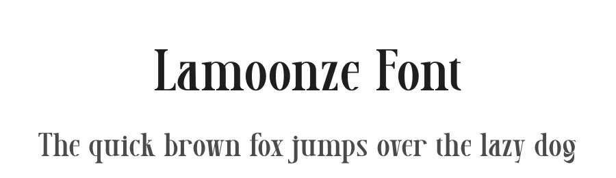 Lamoonze Font by rvandtype — Display Font