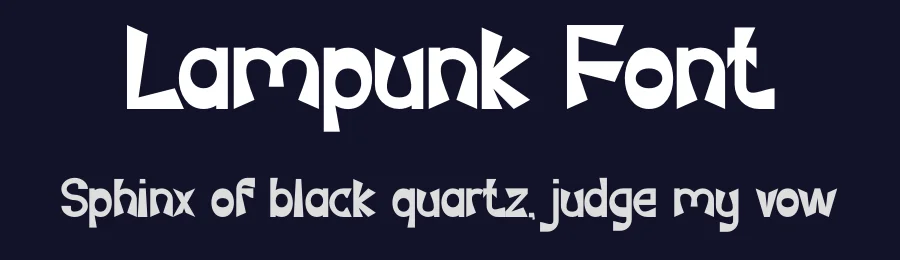 Lampunk Font by Maiko Hatta — Display Font — thumbnail 2