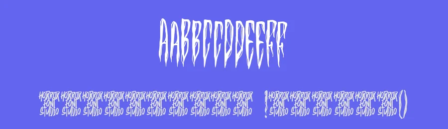 Lamvier Display Font by Horror Font — Display Font — thumbnail 3