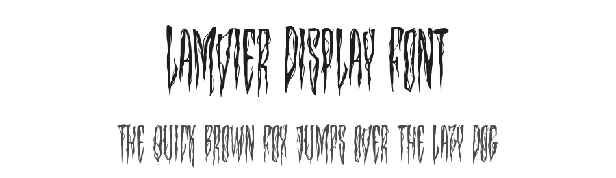 Lamvier Display Font by Horror Font — Display Font