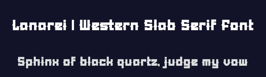 Lanarei | Western Slab Serif Font by Gracetypestudio — Slab Serif Font — thumbnail 2