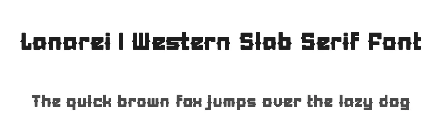 Lanarei | Western Slab Serif Font by Gracetypestudio — Slab Serif Font
