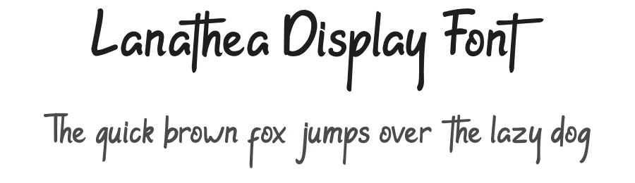 Lanathea Display Font by majelis art — Script Handwritten Font