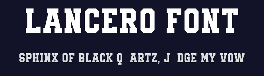 Lancero Font by Ragamkata — Display Font — thumbnail 2