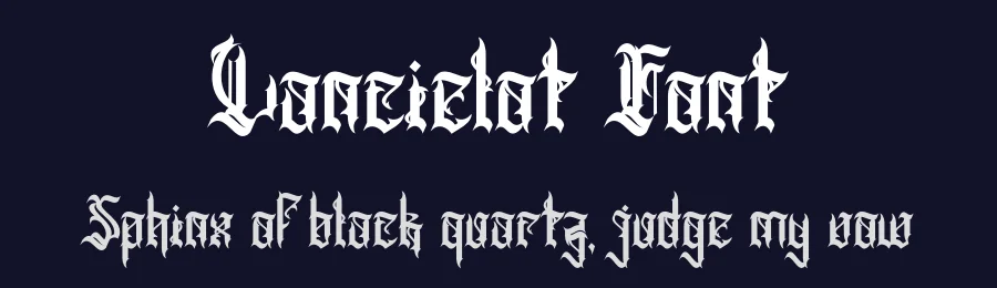 Lancielot Font by Dhabee — Blackletter Font — thumbnail 2