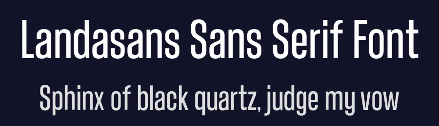 Landasans Sans Serif Font by mantra aksara — Sans Serif Font — thumbnail 2