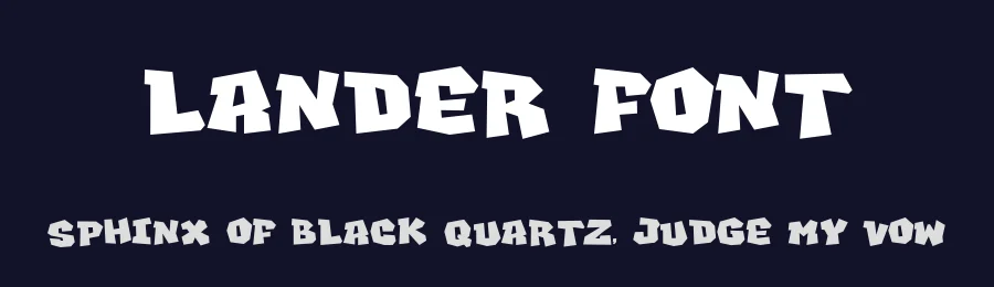 Lander Font by vultype — Display Font — thumbnail 2