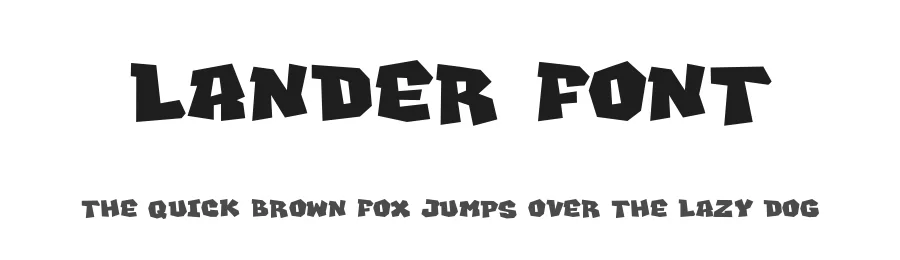 Lander Font by vultype — Display Font