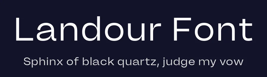 Landour Font by RajeshRajput — Sans Serif Font — thumbnail 2