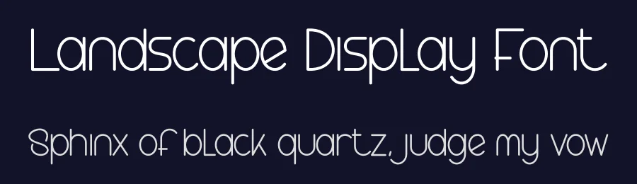Landscape Display Font by creativeletter — Display Font — thumbnail 2