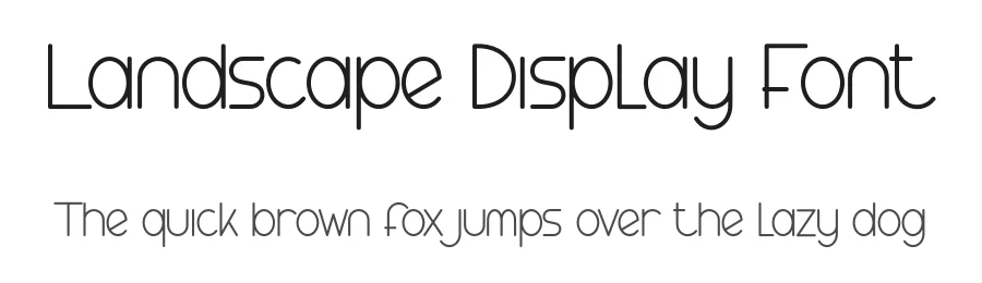 Landscape Display Font by creativeletter — Display Font