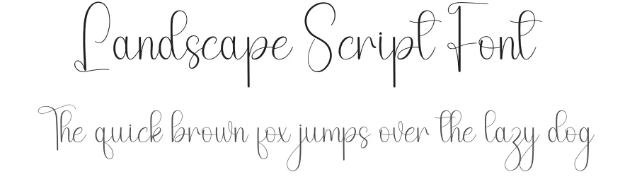Landscape Script Font by andikastudio — Script Handwritten Font