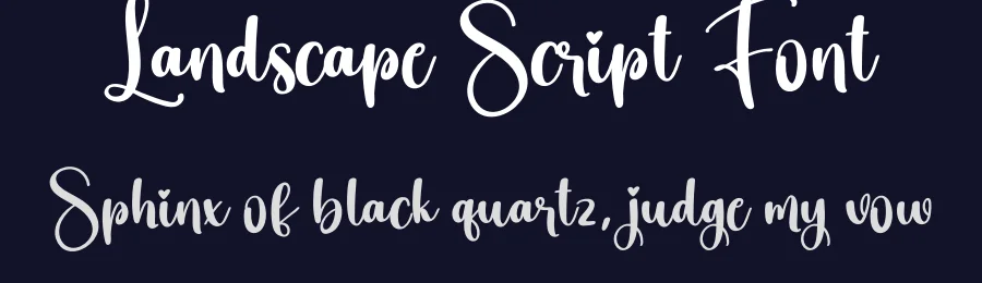 Landscape Script Font by creativeletter — Script Handwritten Font — thumbnail 2