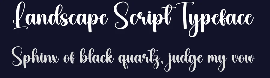 Landscape Script Typeface by andikastudio — Script Handwritten Font — thumbnail 2