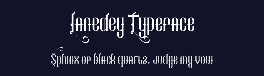 Lanedey Typeface by RazanaStore — Display Font — thumbnail 2