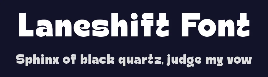 Laneshift Font by Ilya Zakharov — Sans Serif Font — thumbnail 2