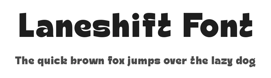 Laneshift Font by Ilya Zakharov β Sans Serif Font