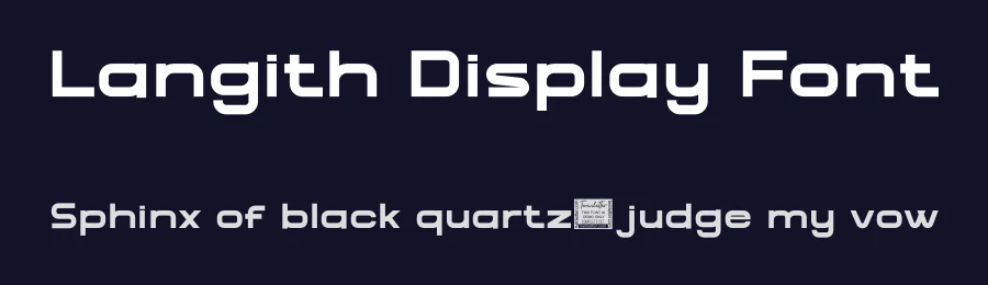Langith Display Font by twinletter — Display Font — thumbnail 2