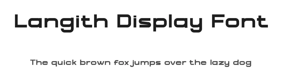 Langith Display Font by twinletter — Display Font