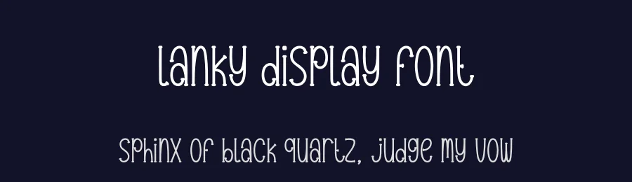 Lanky Display Font by andikastudio — Display Font — thumbnail 2