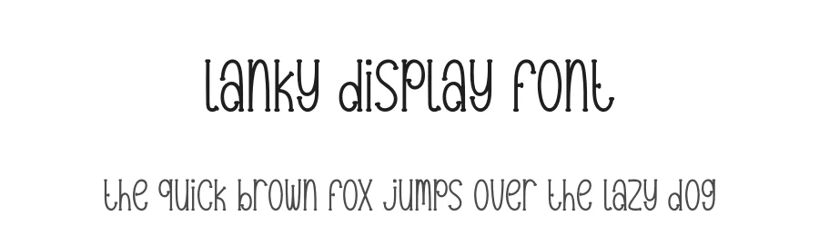 Lanky Display Font by andikastudio — Display Font