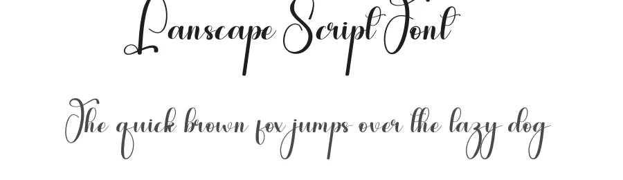 Lanscape Script Font by andikastudio — Script Handwritten Font