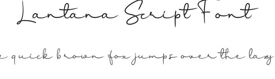 Lantana Script Font by andikastudio — Script Handwritten Font