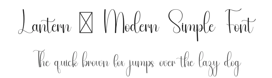 Lantern – Modern Simple Font by freshtypeink — Script Handwritten Font