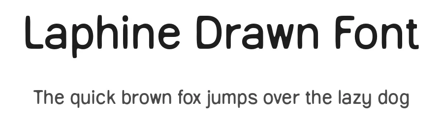 Laphine Drawn Font by craftsupplyco — Sans Serif Font