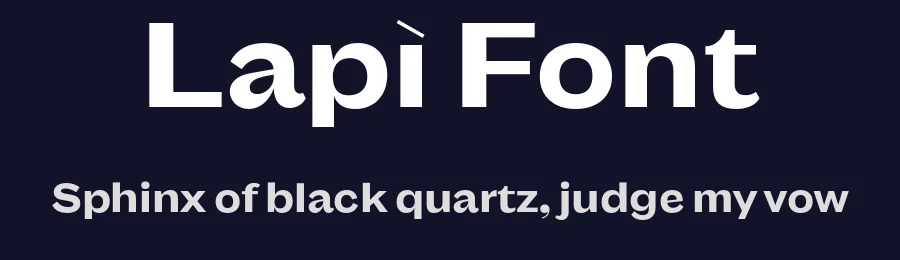 Lapì Font by John David Maza — Sans Serif Font — thumbnail 2