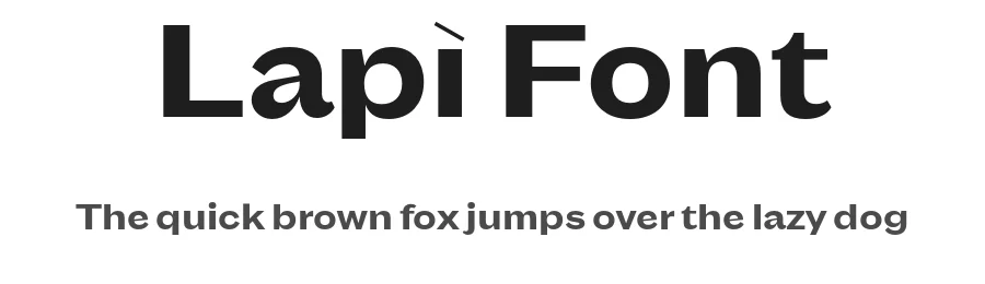 Lapì Font by John David Maza — Sans Serif Font