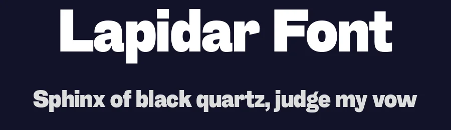 Lapidar Font by Character Type — Sans Serif Font — thumbnail 2