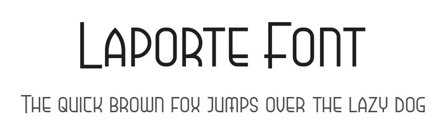 Laporte Font by syauqistudio — Display Font