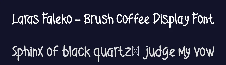 Laras Faleko – Brush Coffee Display Font by productype — Script Handwritten Font — thumbnail 2