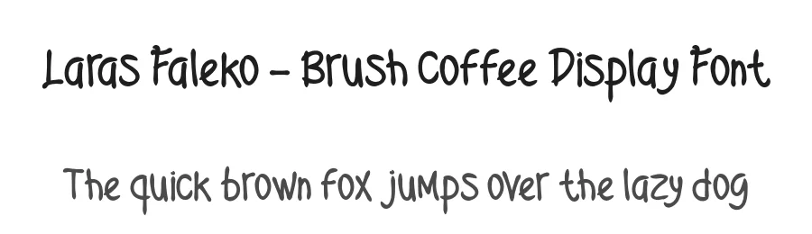 Laras Faleko – Brush Coffee Display Font by productype — Script Handwritten Font