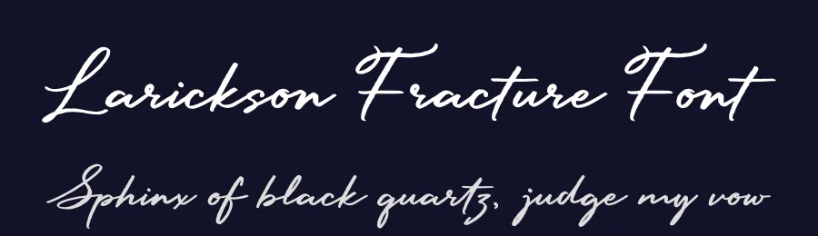 Larickson Fracture Font by Denustudios — Script Handwritten Font — thumbnail 2