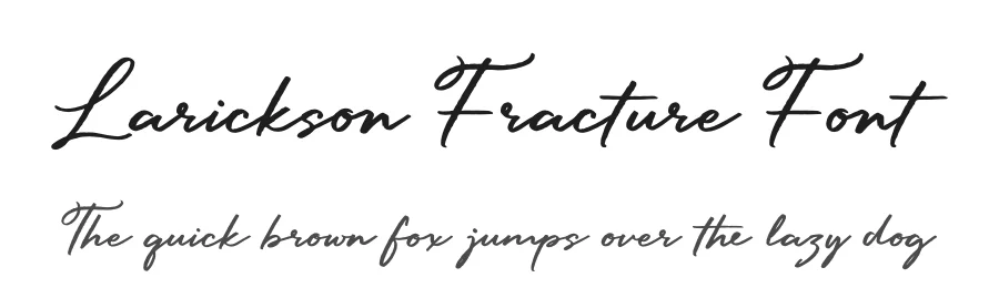 Larickson Fracture Font by Denustudios — Script Handwritten Font