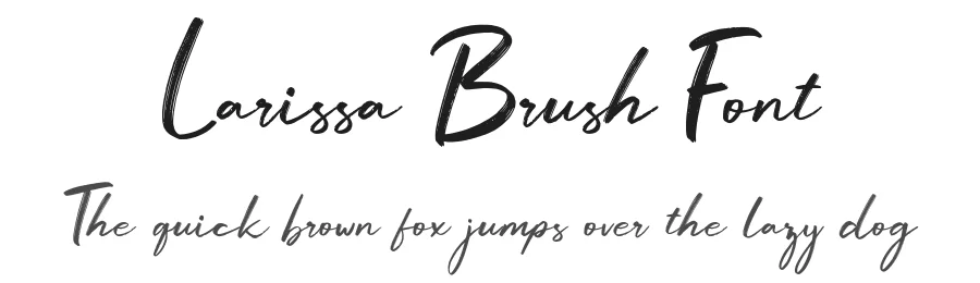 Larissa Brush Font by craftsupplyco — Script Handwritten Font